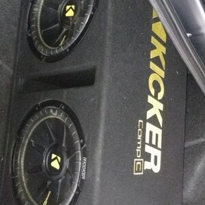 Kickers Black and Yellow Car Amplifier System